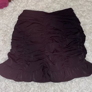 black peplum skirt